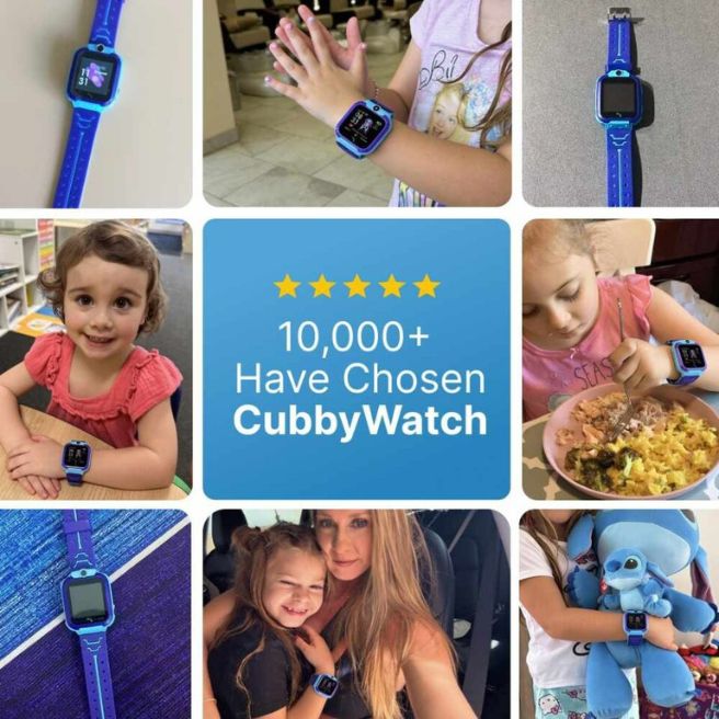 CubbyWatch parent app controls and GPS watch